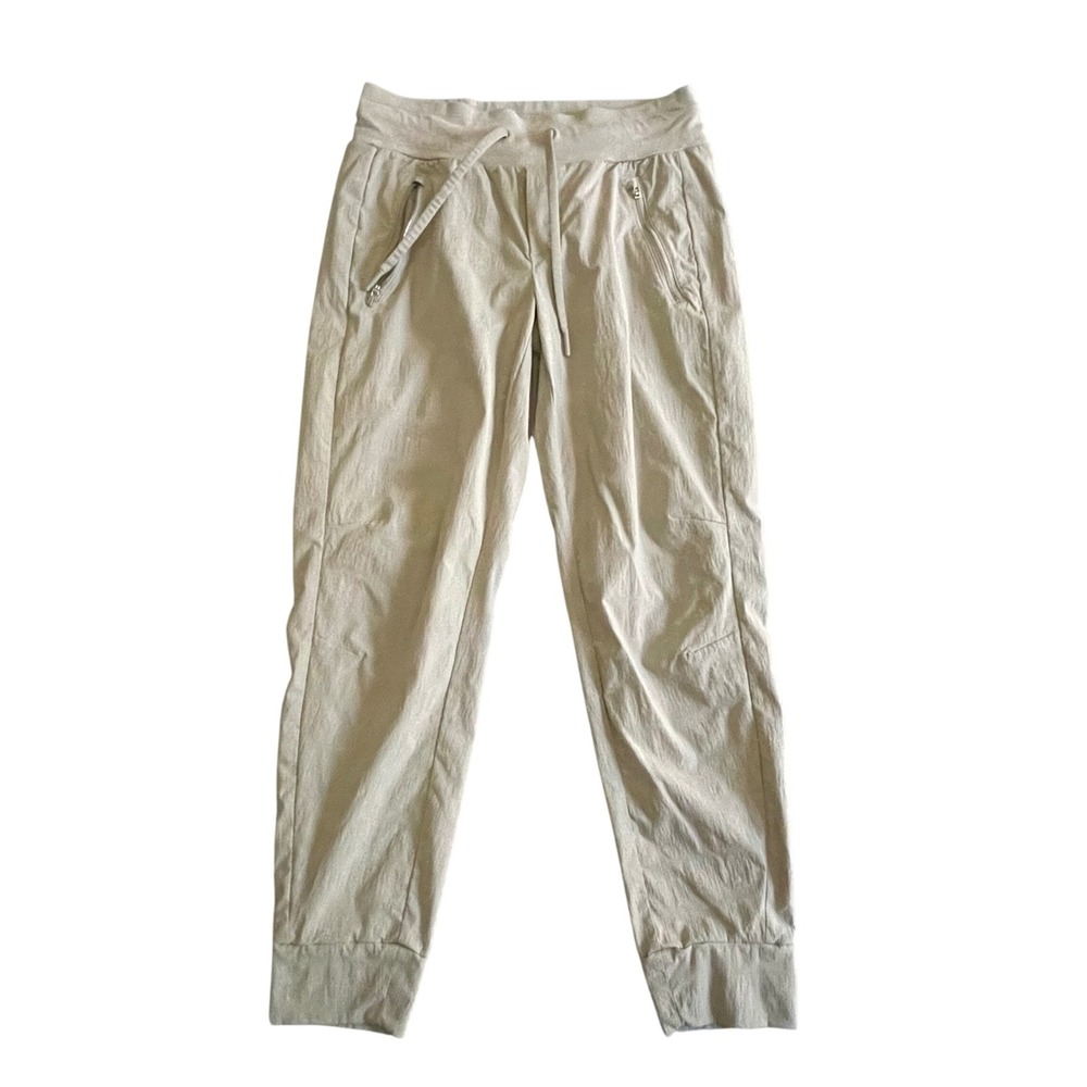 Athleta Jogger Pants Women 2 Beige Hiking Activewear Ripstop Athleisure Gorpcore
